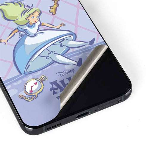 Disney Alice in Wonderland Falling down the Rabbit Hole Galaxy S22 Plus Skin